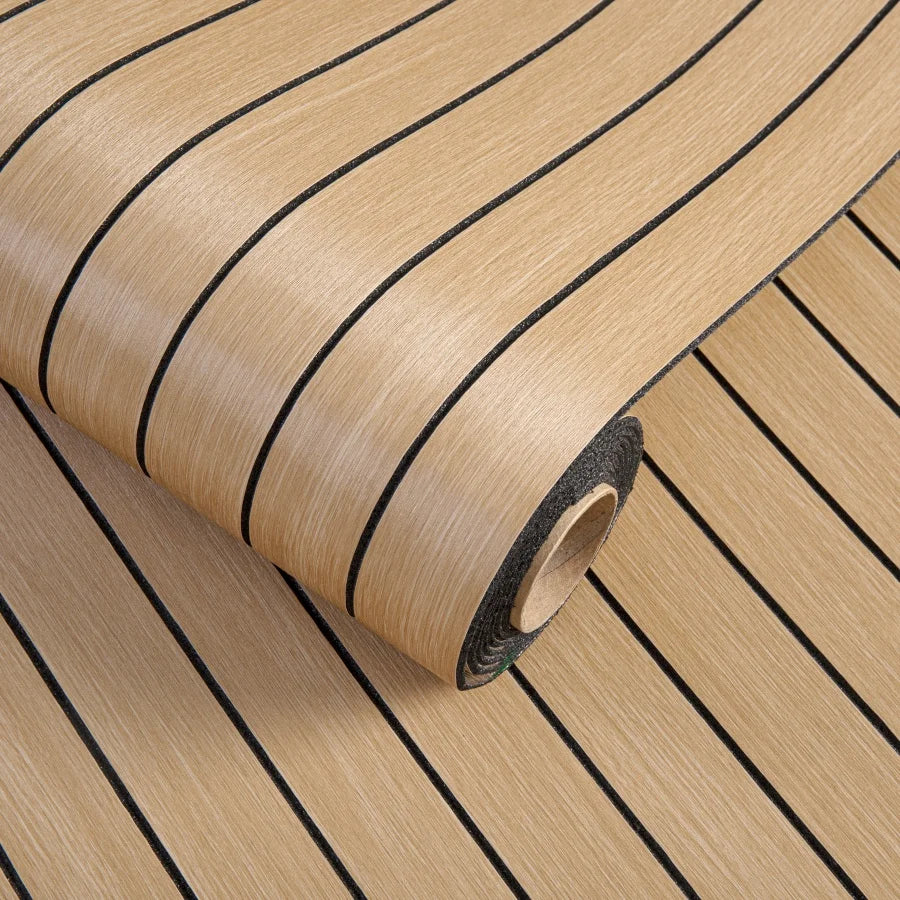 Peel Stick Wooden Wall Decal Home Decor Panel