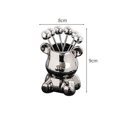 Small Wooden Cute Animal Fruit Bowl