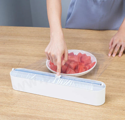 Compact Kitchen Wrap Cutter Storage Container Box