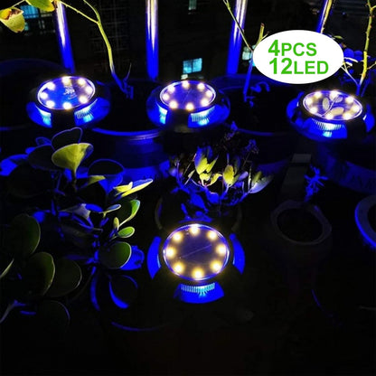 Green Solar Powered Garden Lamp