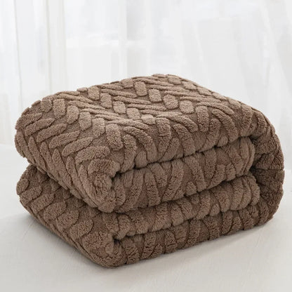 Warm Plush Fleece Throw Blanket for Winter