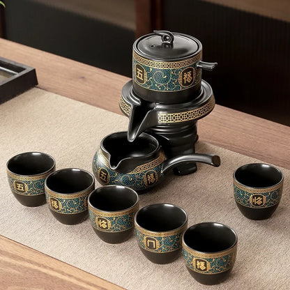 Luxury Chinese Ceramic Dragon Tea Set - Yeezlab