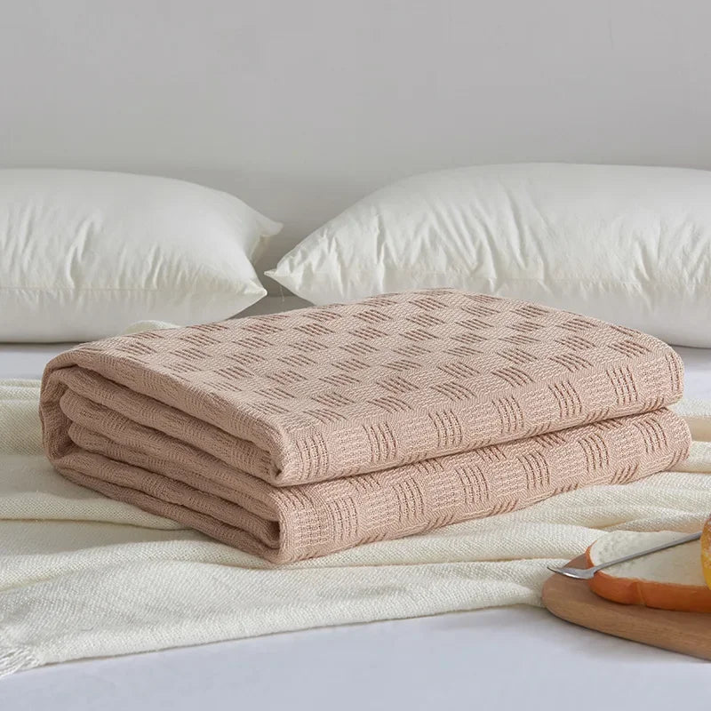 Soft Cotton Throw Blanket for Home Decor
