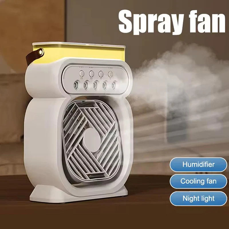 Compact 3in1 Air Cooler LED Table Lamp