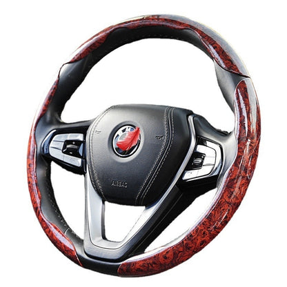 GripMaster | Anti-Slip Wooden Car Steering Wheel Cover