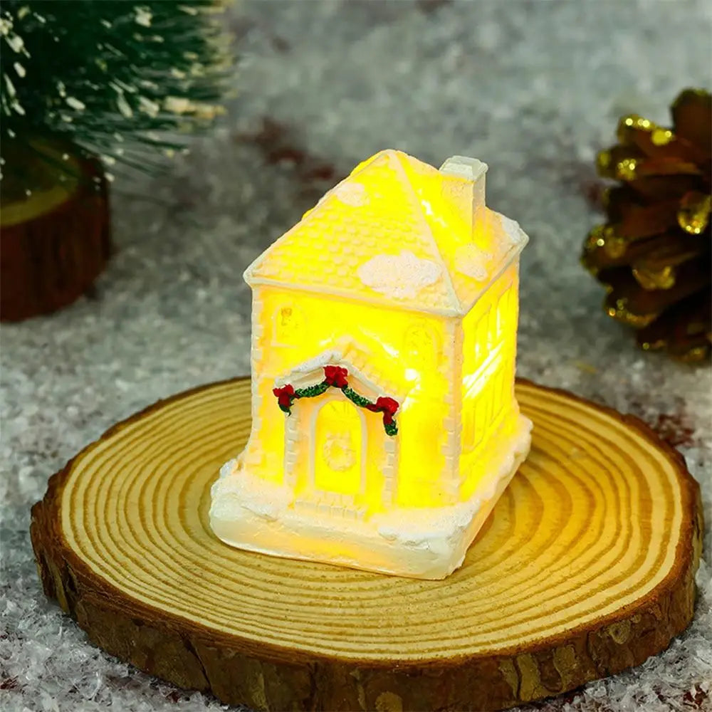 Sparkling Snowflake Christmas Village Houses - Yeezlab