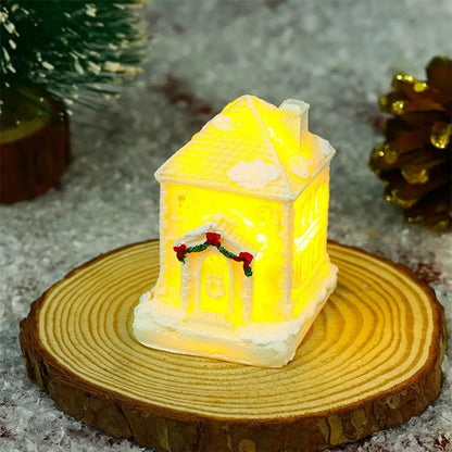 Sparkling Snowflake Christmas Village Houses - Yeezlab