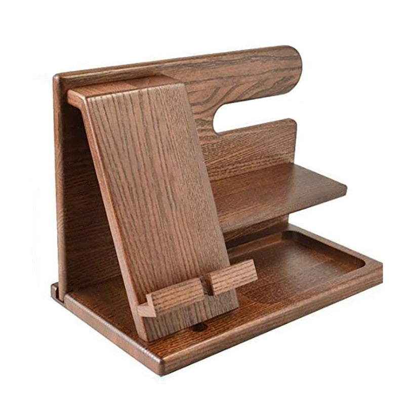 Natural Wood Phone Stand and Dock - Yeezlab