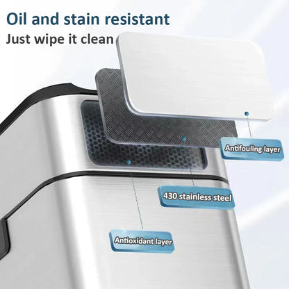 Touchless Stainless Steel Sensor Trash Can