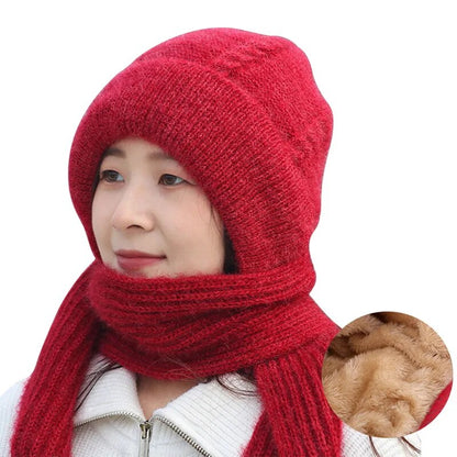 Warm Fuzzy Beanie Scarf Set