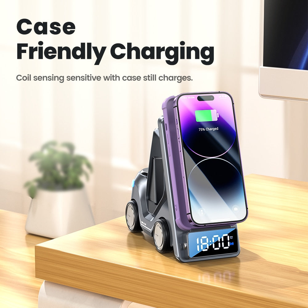 Fast 5-in-1 Wireless Charging Dock Station