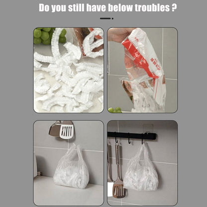 Sticky Plastic Bag Holder Organizer