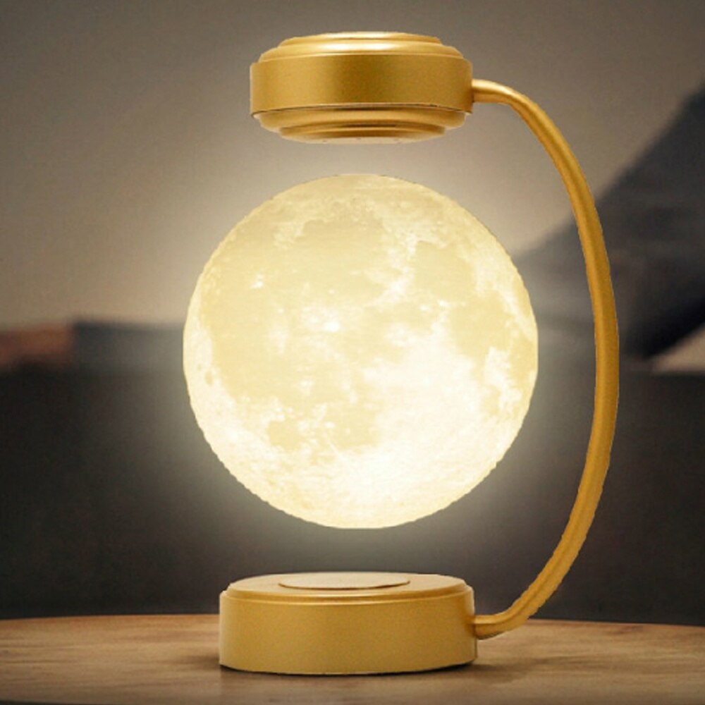 Floating LED Moon Table Lamp