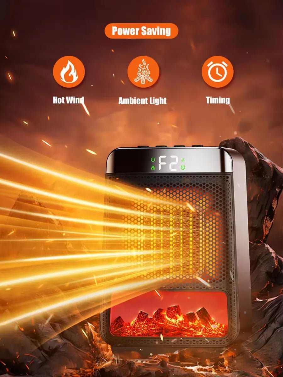 Powerful Electric Space Heater – Fast Warmth for Big Rooms