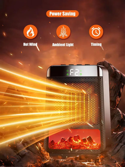 Powerful Electric Space Heater – Fast Warmth for Big Rooms