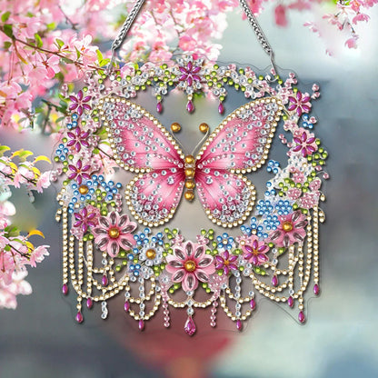 Colorful Diamond Painting Butterfly Pendant Decoration