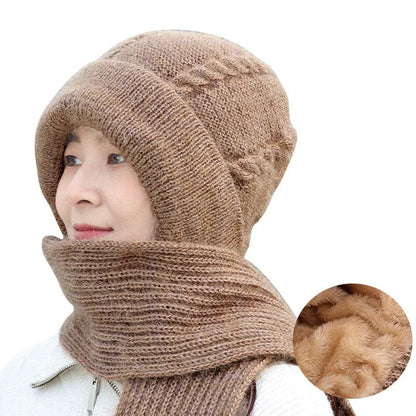 Warm Fuzzy Beanie Scarf Set - Yeezlab