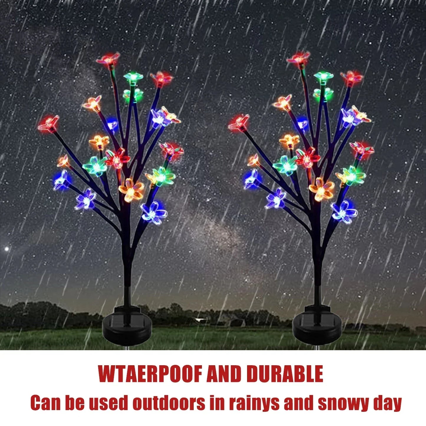 Colorful Garden Solar Powered Path Lights