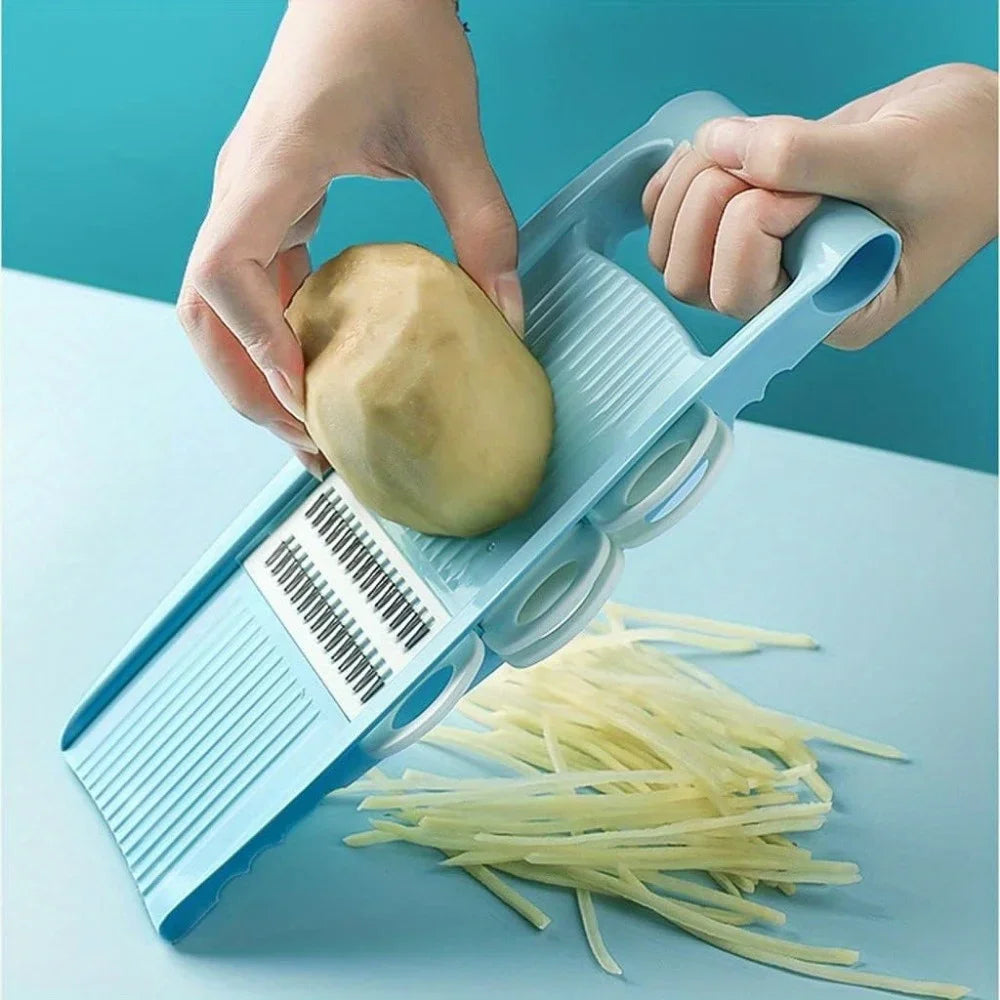 Easy 5-in-1 Manual Vegetable Chopper & Slicer