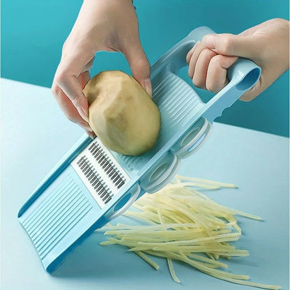 Easy 5-in-1 Manual Vegetable Chopper & Slicer