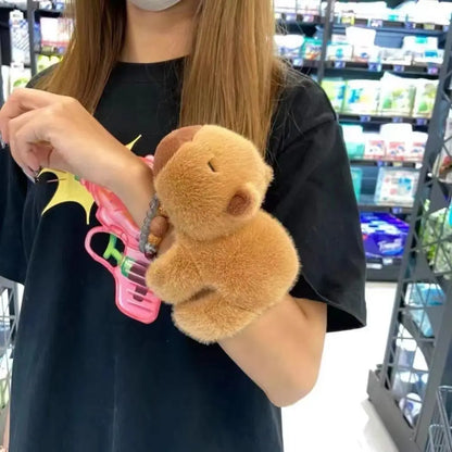 Soft Capybara Plush Phone Sleeve