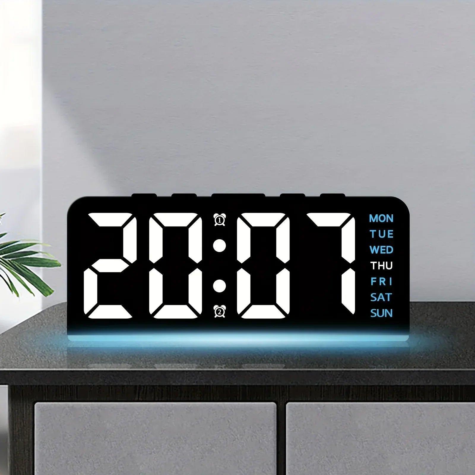 Contemporary LED Digital Nightlight Alarm Clock - Yeezlab