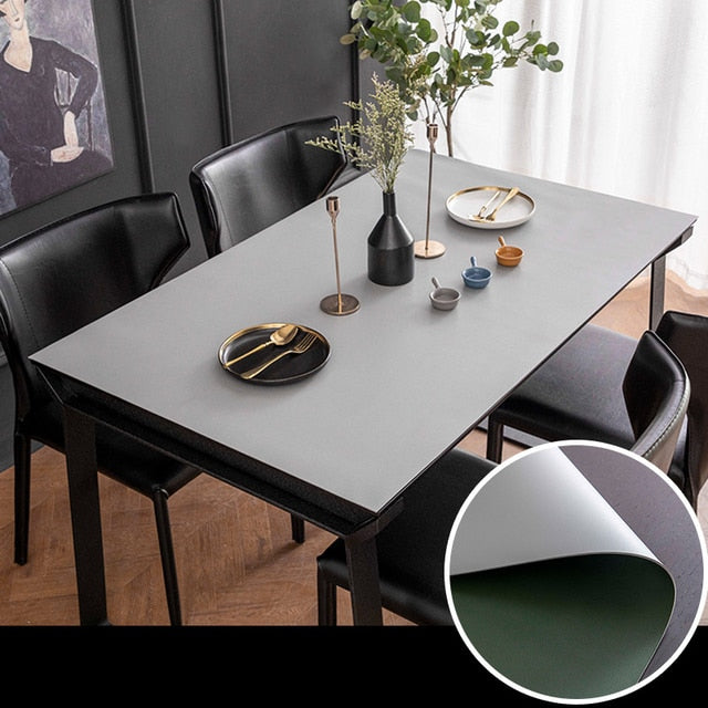 Simple Leather Dining Table Pad