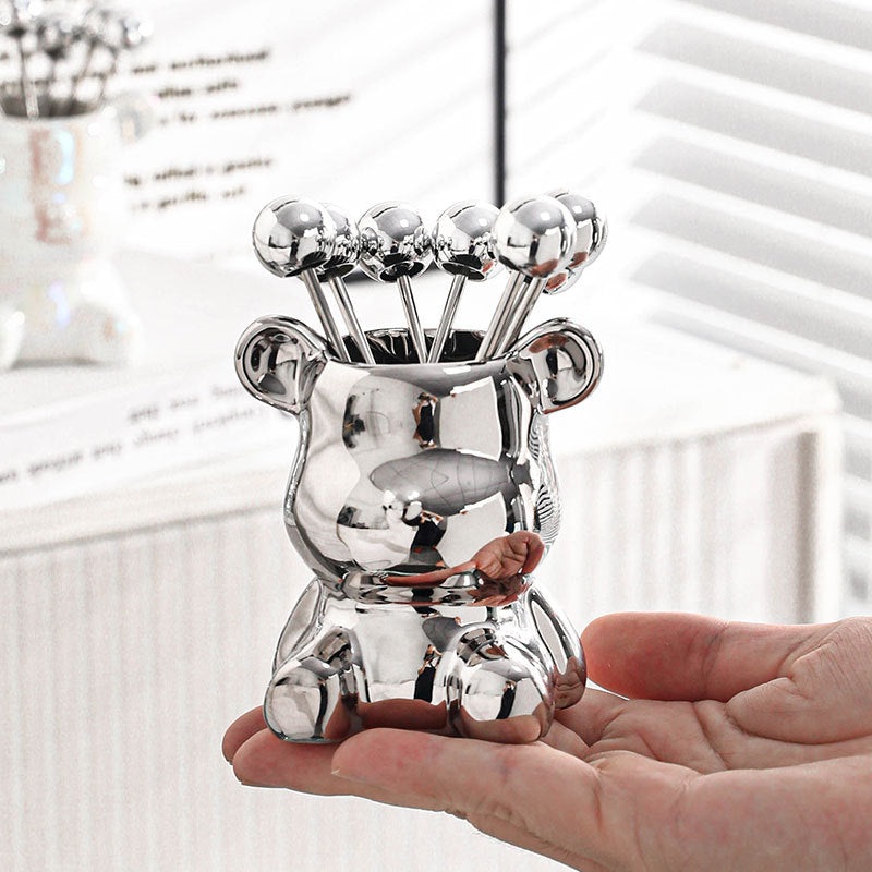 Small Wooden Cute Animal Fruit Bowl