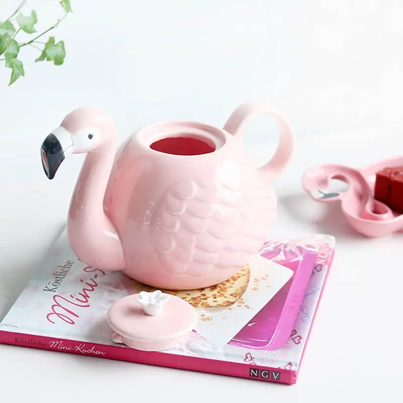 Pastel Pink Ceramic Tea Cup Set