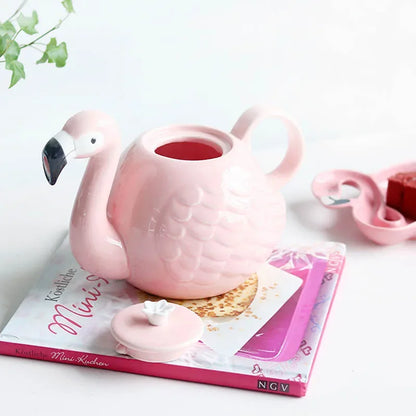 Pastel Pink Ceramic Tea Cup Set