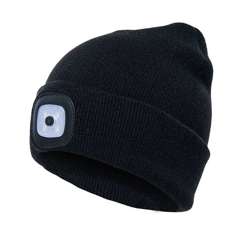Warm Bright LED Sports Beanie