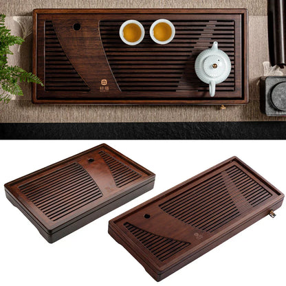 Natural Bamboo Wooden Tea Serving Tray