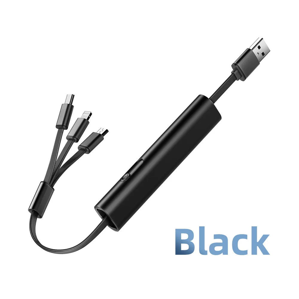 Durable 3in1 Metal Quick USB Charging Cable