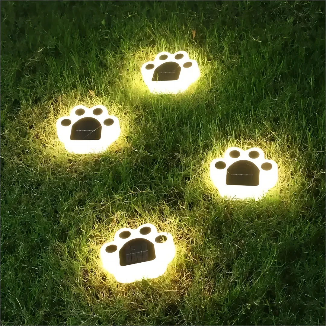 Bright Paw Solar Powered Garden Lights