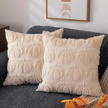 Soft Faux Fur Autumn Throw Pillow Cover