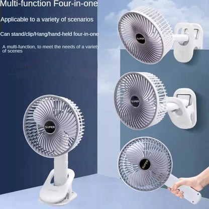 Mini Clip-on Personal USB Rechargeable Fan