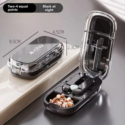 Portable Compact Pill Box Cutter Container - Yeezlab