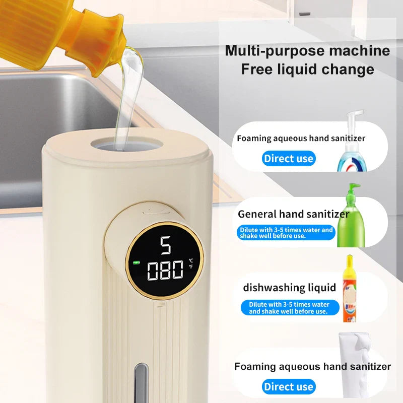 Touchless Automatic Foam Soap Dispenser with LED Display