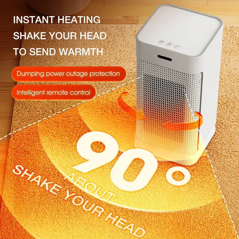 Portable Ceramic Hand Warmer with LED Night Light
