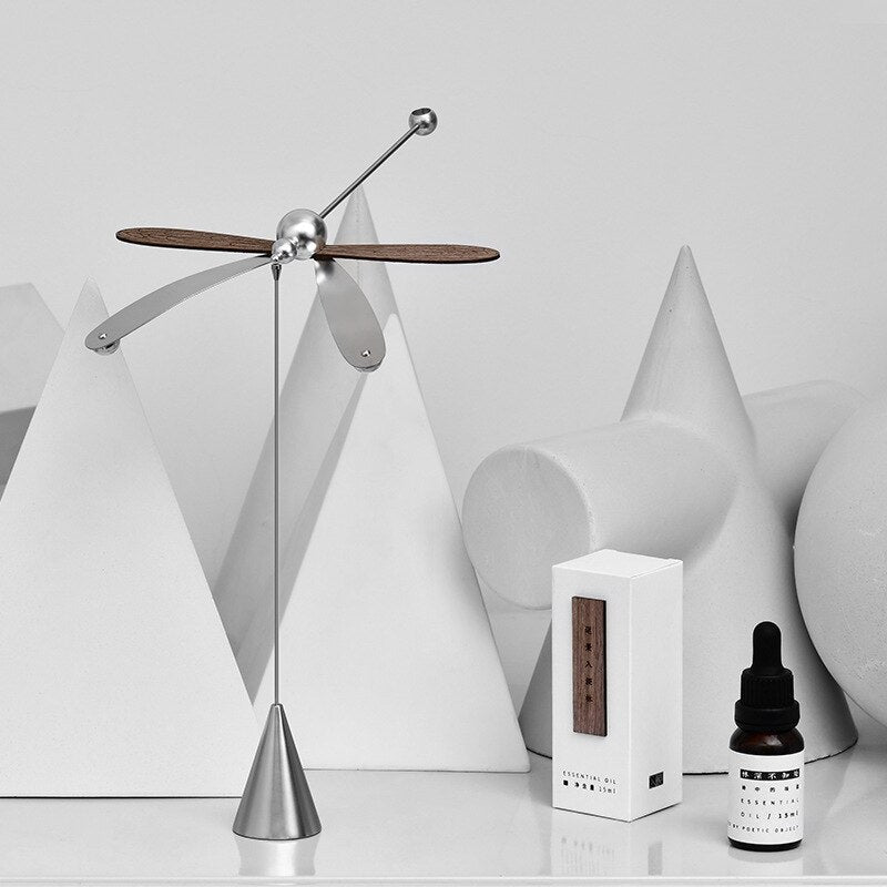 Natural Wood Dragonfly Aroma Essential Oil Diffuser