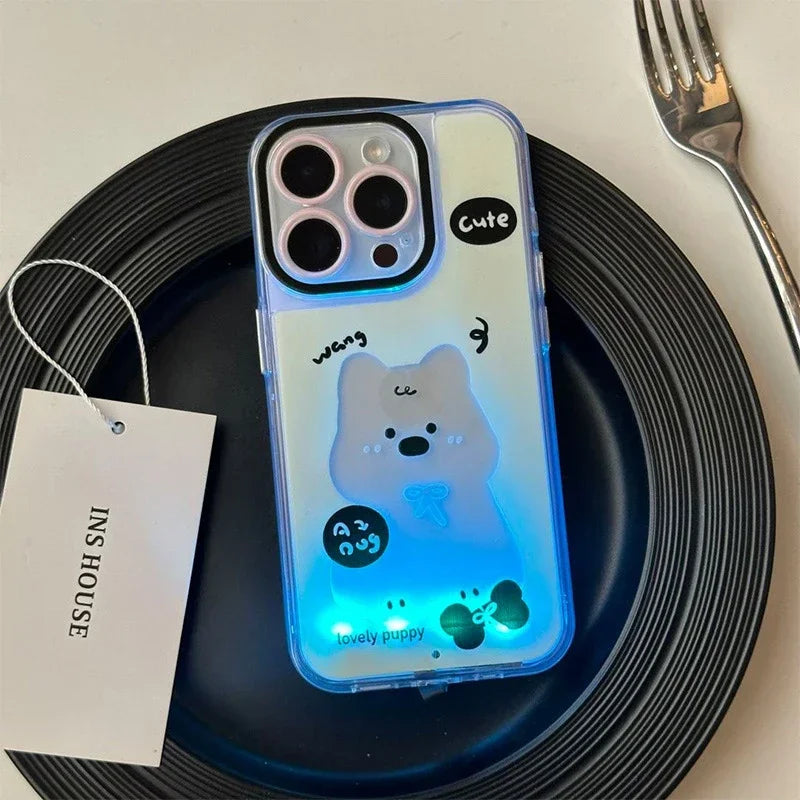 Fun Neon Dog iPhone Case