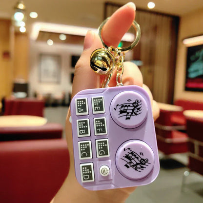 Portable Mini DJ Music Keychain Toy