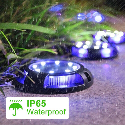 Green Solar Powered Garden Lamp
