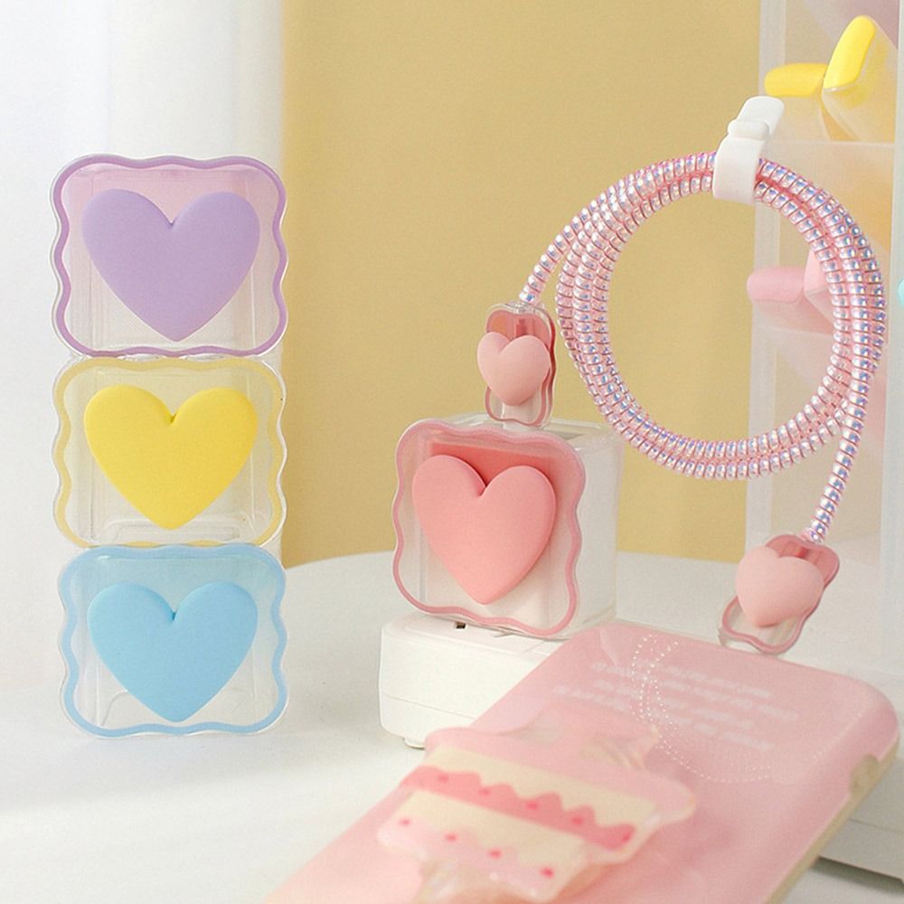Clear Phone Charging Cable Cover Protector