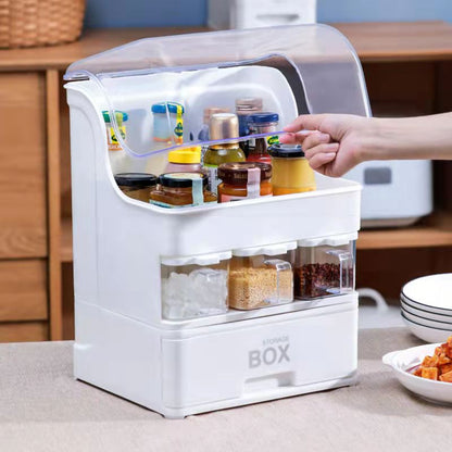 Space Saving Double Tier Spice Rack Organizer - Yeezlab