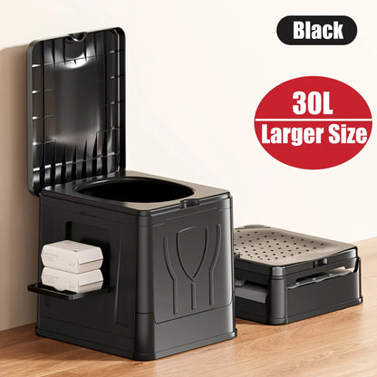 Collapsible Outdoor Toilet | Portable Camping Loo with Lid