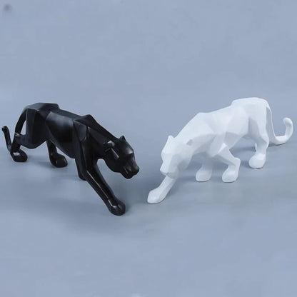 Unique Resin Leopard Desk Figure