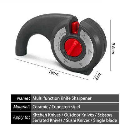 Premium 6-in-1 Pocket Tool Knife Sharpener Set