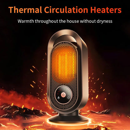 Compact 1000W Electric Space Heater for Home Office