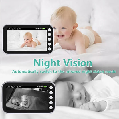 Baby Video Monitor with Night Vision and Lullaby Music